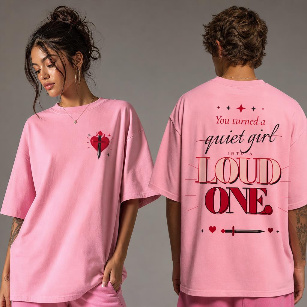 Oversized tee, front print