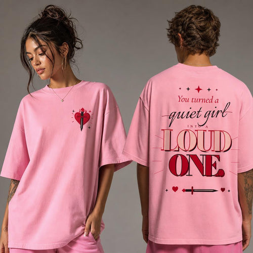 Oversized tee, front print
